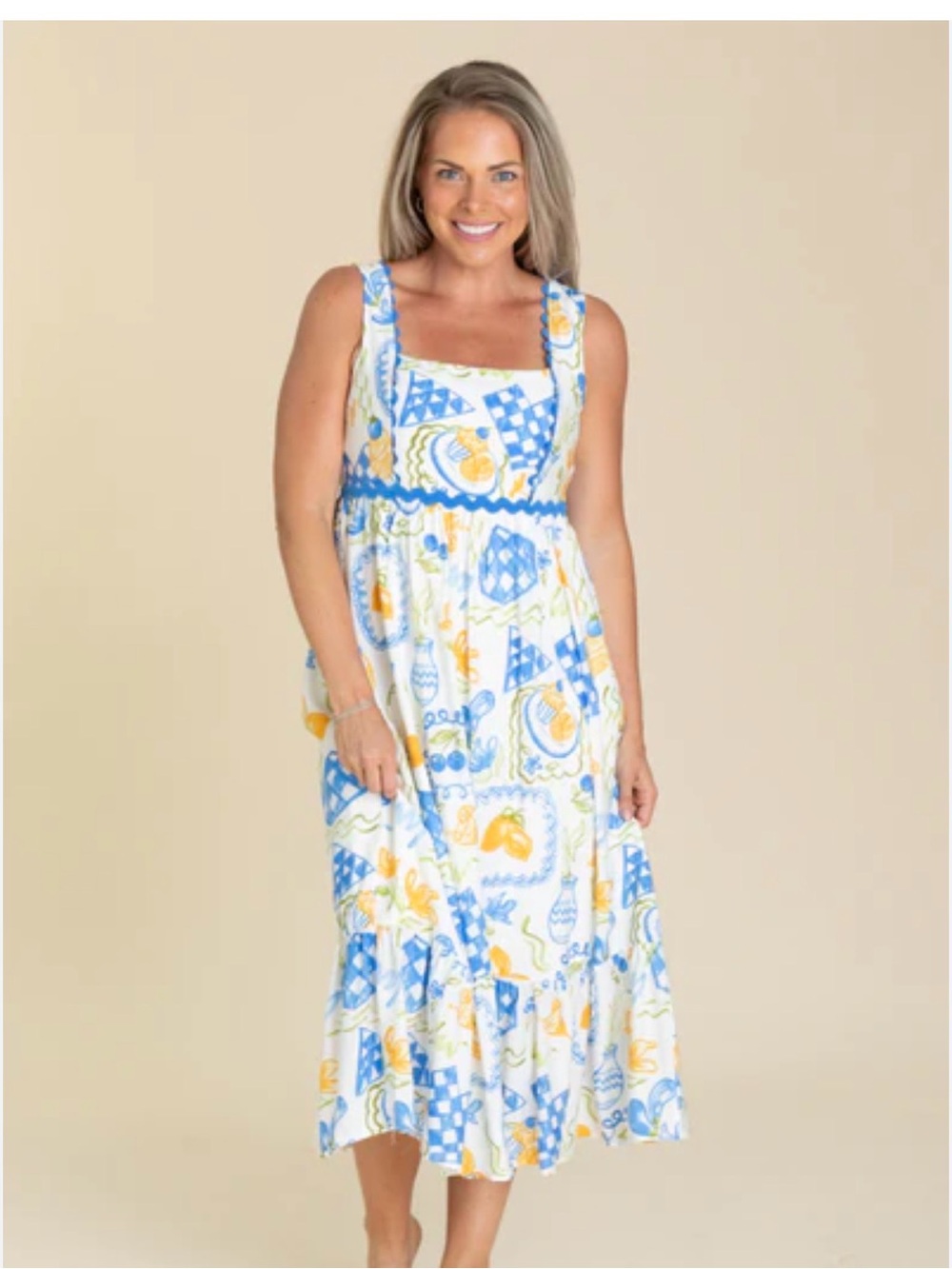 Blu Pepper summer maxi dress